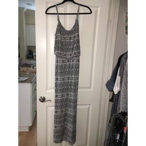 Black and white maxi dress